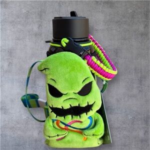Nightmare Before Christmas neon Green Plush Oogie Boogie Bottle with Paracord